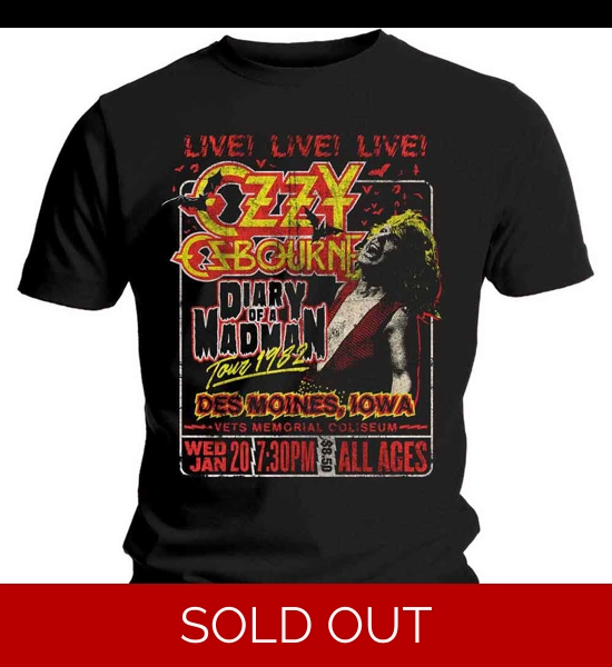Ozzy Osbourne - Diary Of A Madman Tour T-Shirt